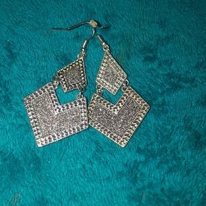 Silver earrings